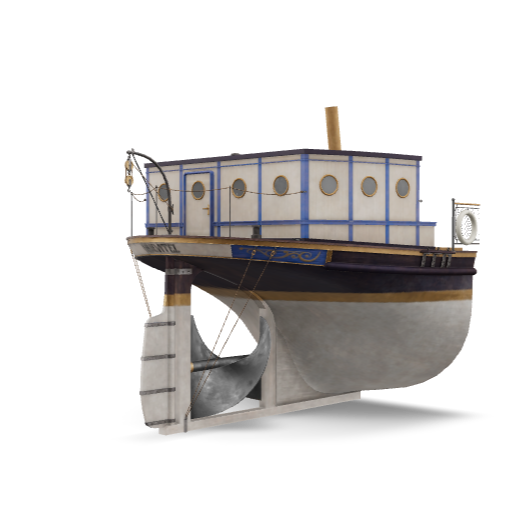 3D interaktivni model lodni sroub 